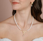 Gerçek Doğal İnci Set - ST033 14 Ayar Altın Renk