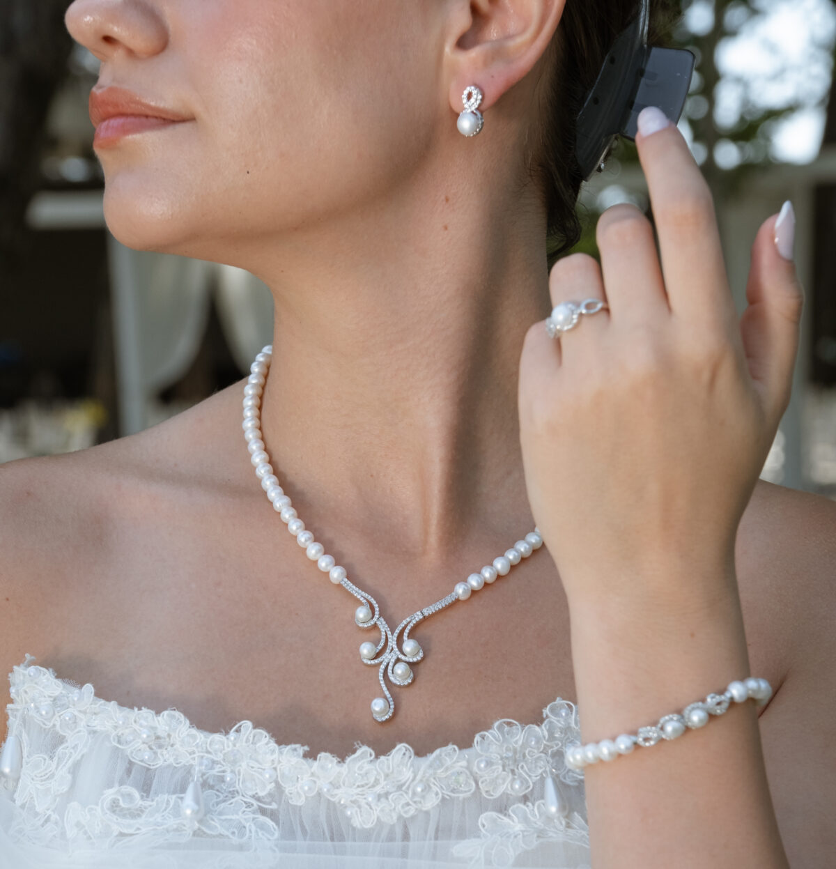 Gerçek Doğal İnci Set – ST043 - Görsel 2