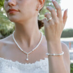 Gerçek Doğal 14 Ayar Altın Renk İnci Set – ST084 - Görsel 2