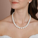 İnci Set – ST0102 13 MM Doğal Gerçek İnci Kolye, Bileklik ve Küpe 3'lü Set