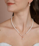 Gerçek Doğal Rose Renk İnci Set – ST093