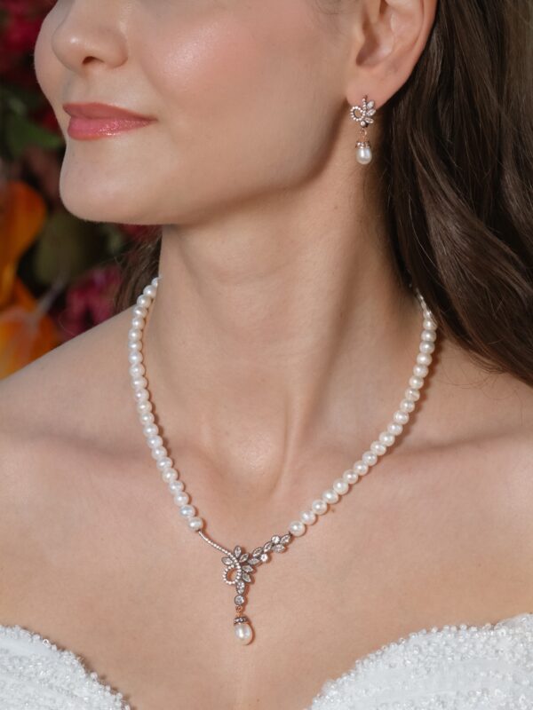 Gerçek Doğal Rose Renk İnci Set – ST0116